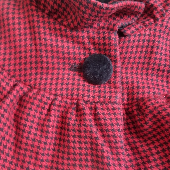 Topshop houndstooth peplum jacket ruffle - Picture 6 of 10